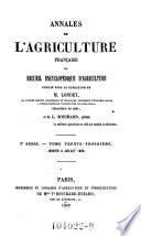 Annales de l'agriculture francoise. Red. par ... Tessier