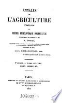 Annales de l'agriculture francoise. Red. par ... Tessier