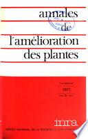 Annales de l'amélioration des plantes