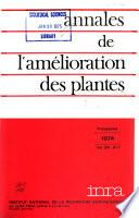 Annales de l'amélioration des plantes