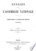 Annales de l'assemblée nationale