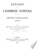 Annales de l'Assemblée nationale