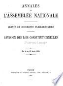 Annales de l'Assemblée nationale
