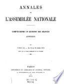 Annales de l'assemblée nationale