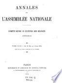 Annales de l'assemblée nationale
