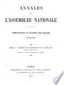 Annales de l'Assemblée nationale