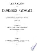Annales de l'Assemblée nationale