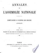 Annales de l'Assemblée nationale