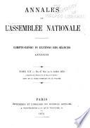 Annales de l'Assemblée nationale