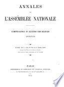 Annales de l'Assemblée nationale