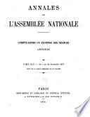 Annales de l'Assemblée nationale