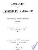 Annales de l'assemblée nationale