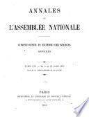 Annales de l'Assemblée nationale
