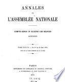 Annales de l'assemblée nationale