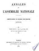 Annales de l'Assemblée nationale