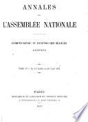 Annales de l'Assemblée nationale