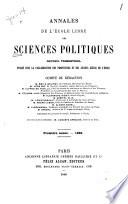 Annales de l'Ecole libre des sciences politiques