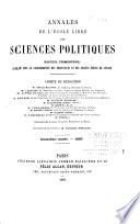 Annales de l'Ecole libre des sciences politiques
