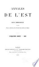 Annales de l'Est
