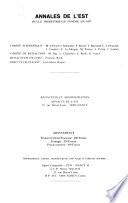 Annales de l'Est