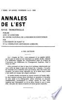 Annales de l'Est