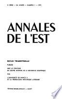 Annales de l'Est