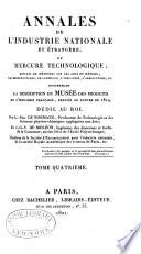 Annales de l'industrie nationale et étrangère