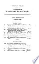 Annales de l'Institut archéologique