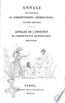 Annales de l'Institut de correspondance archeologique