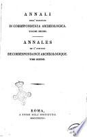 Annales de l'Institut de correspondance archeologique