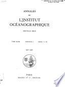 Annales de l'Institut océanographique