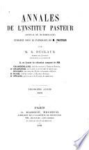 Annales de l'Institut Pasteur