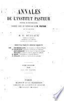 Annales de l'Institut Pasteur