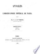 Annales de l'Observatoire de Paris
