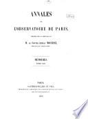 Annales de l'Observatoire de Paris