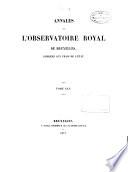 Annales de l'Observatoire royal de Belgique