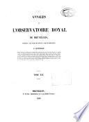 Annales de l'Observatoire royal de Belgique