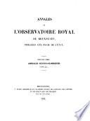 Annales de l'Observatoire royal de Bruxelles