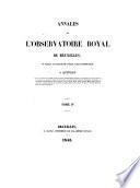 Annales de l'Observatoire royal de Bruxelles