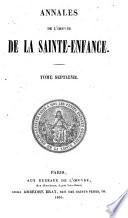 Annales de l'Oeuvre pontificale de la Sainte-Enfance