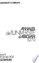 Annales de l'Université d'Abidjan