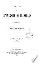 Annales de l'Université de Bruxelles