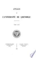 Annales de l'Université de Grenoble