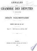 Annales de la Chambre des députés