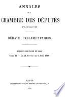 Annales de la Chambre des députés