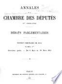 Annales de la Chambre des députés