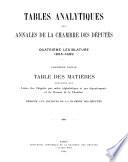 Annales de la Chambre des députés
