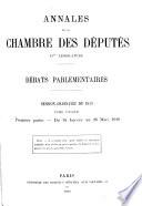 Annales de la Chambre des députés