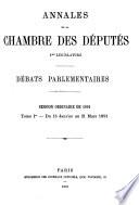 Annales de la Chambre des députés