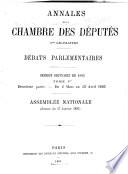 Annales de la Chambre des députés